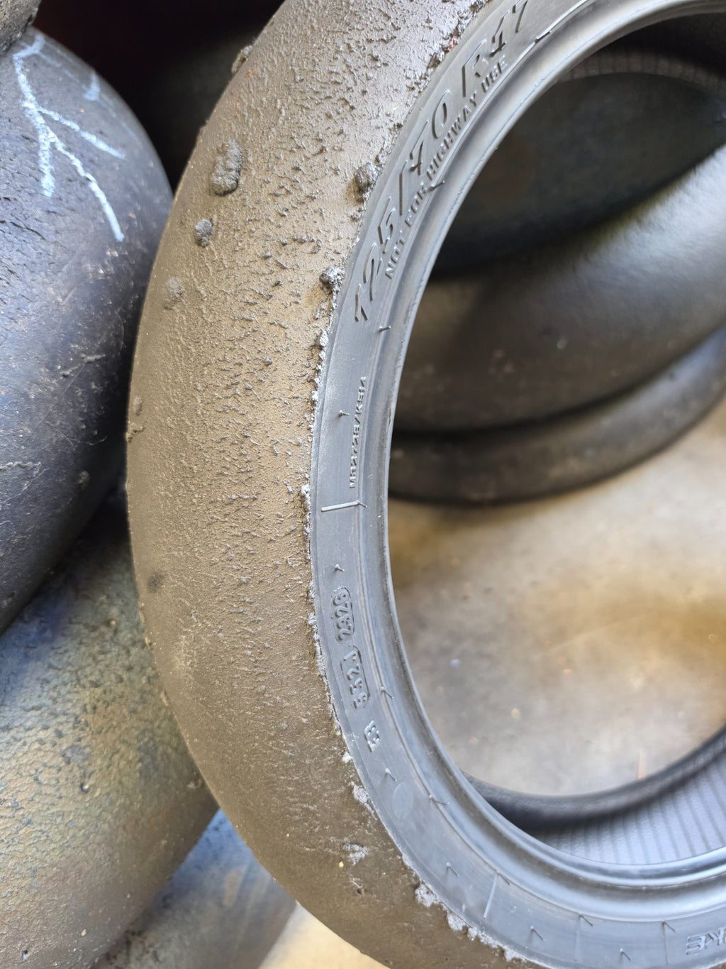 Pirelli Diablo Superbike SC1 125/70-17 Used BSB Scrub Motorcycle Tyre - FS1
