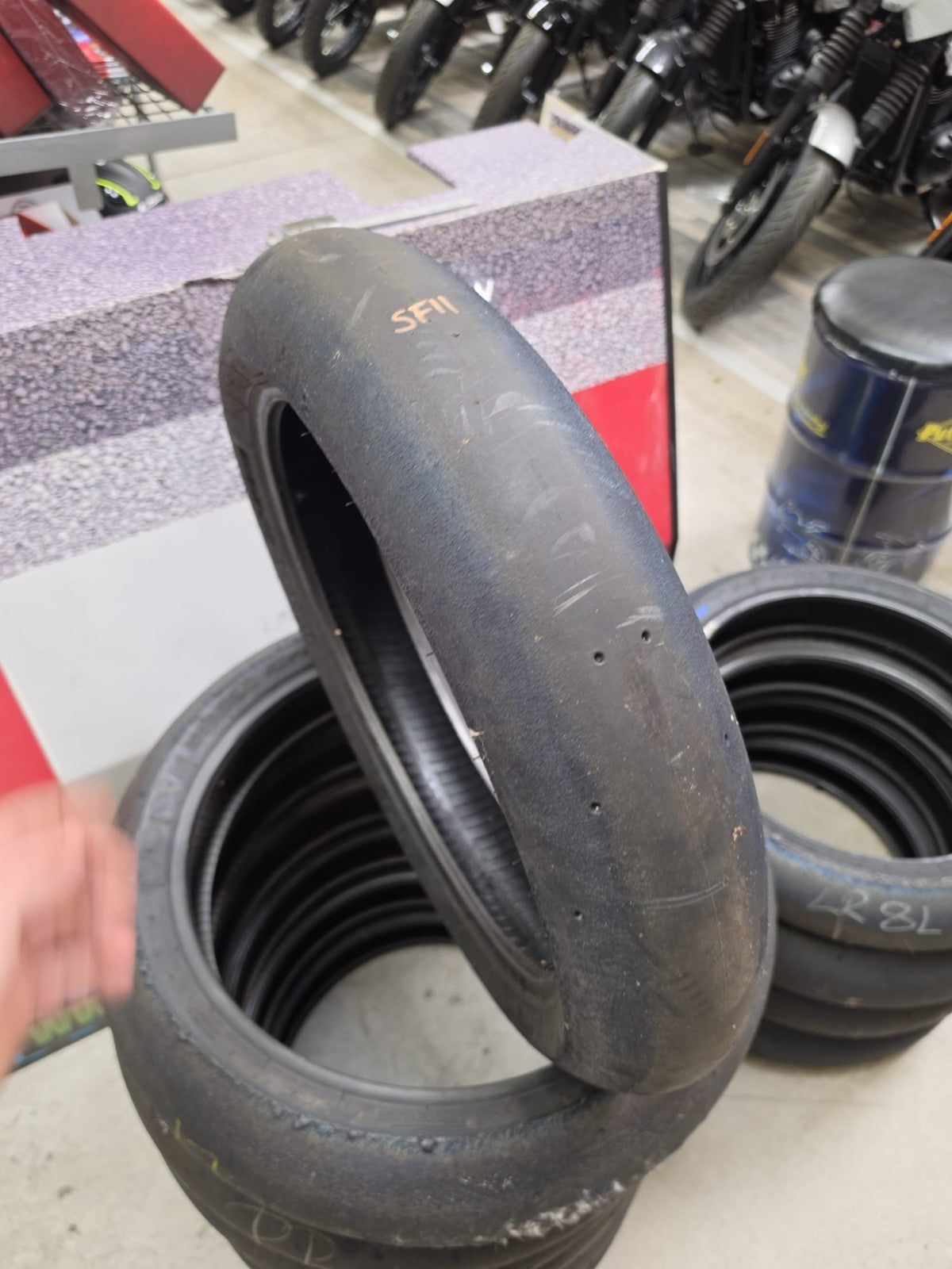 Pirelli Diablo Superbike SC1 125/70-17 Used BSB Scrub Motorcycle Tyre - SF11