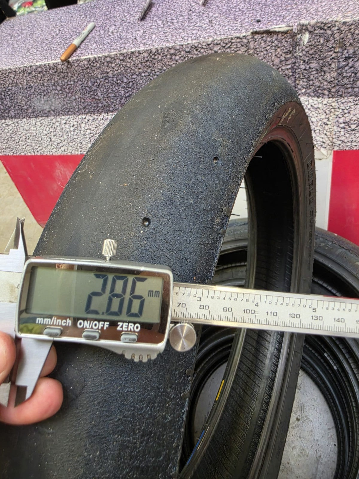 Pirelli Diablo Superbike SC1 125/70-17 Used BSB Scrub Motorcycle Tyre - SF21