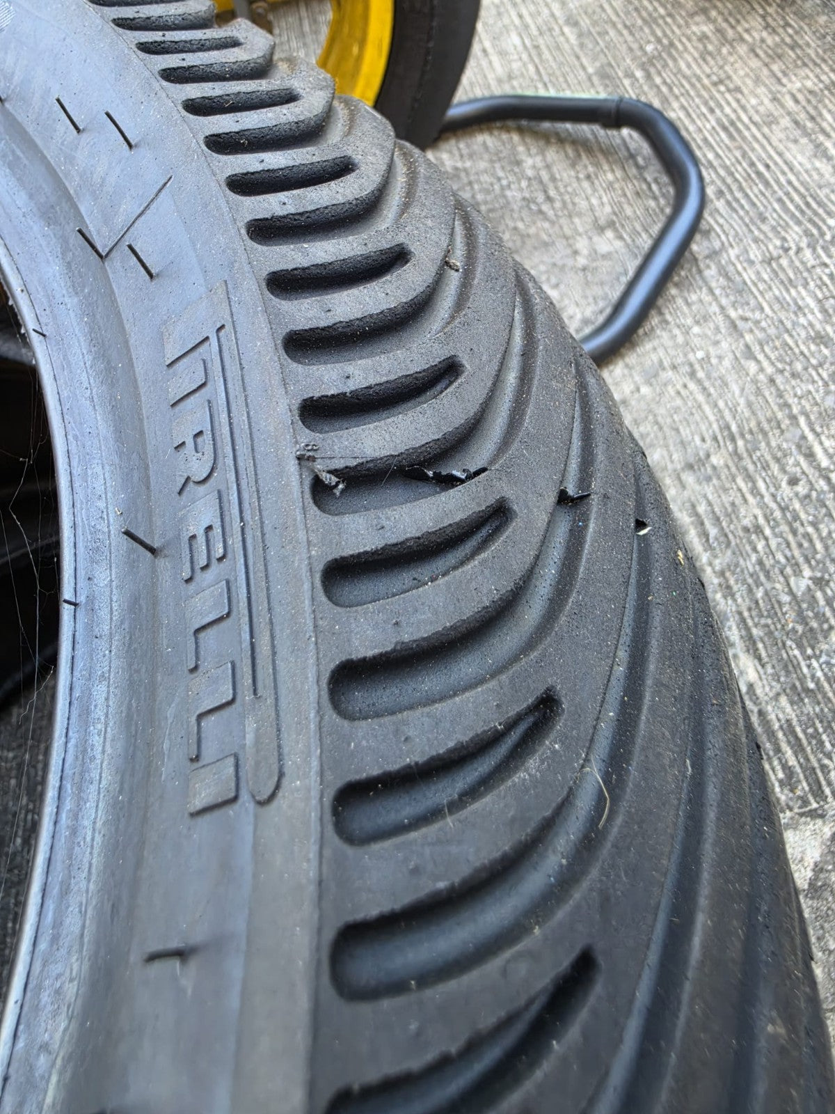 Pirelli Diablo Rain Rear SCR1 Part worn scub motorcycle tyre