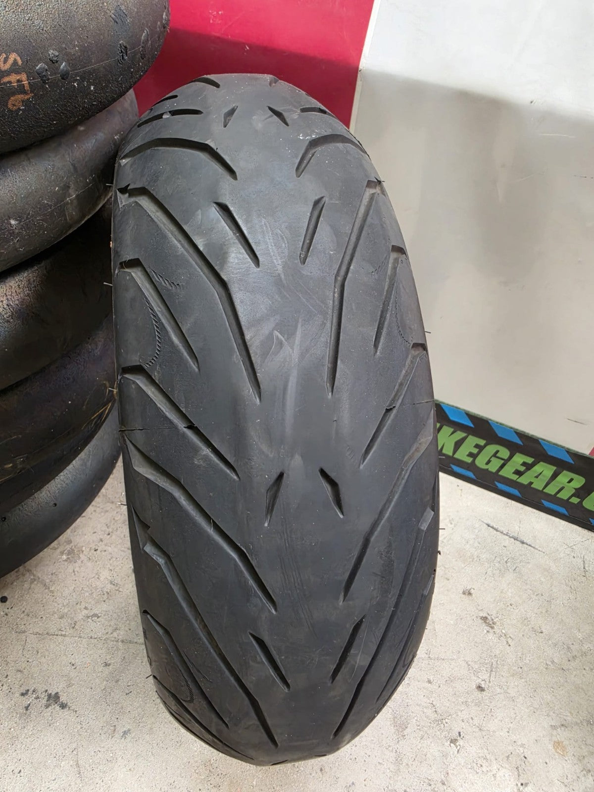 Pirelli Angel ST 180/55 17 rear motorcycle tyre- used, good condition tyre
