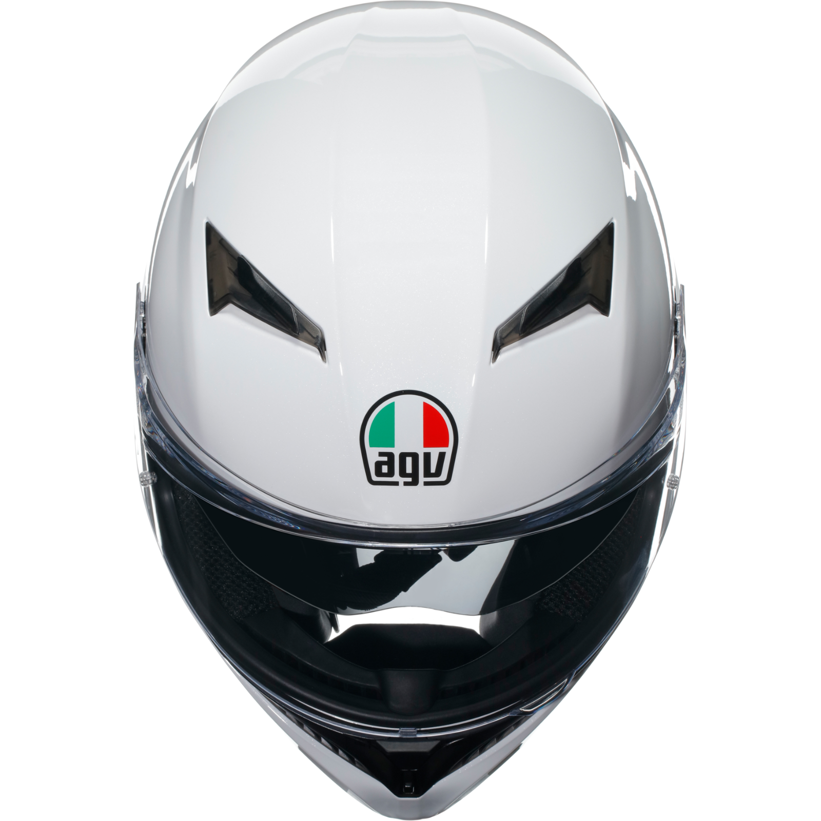 AGV K3 Solid Gloss White ECE2206 Full Face ACU Gold Motorcycle Motorbike Helmet
