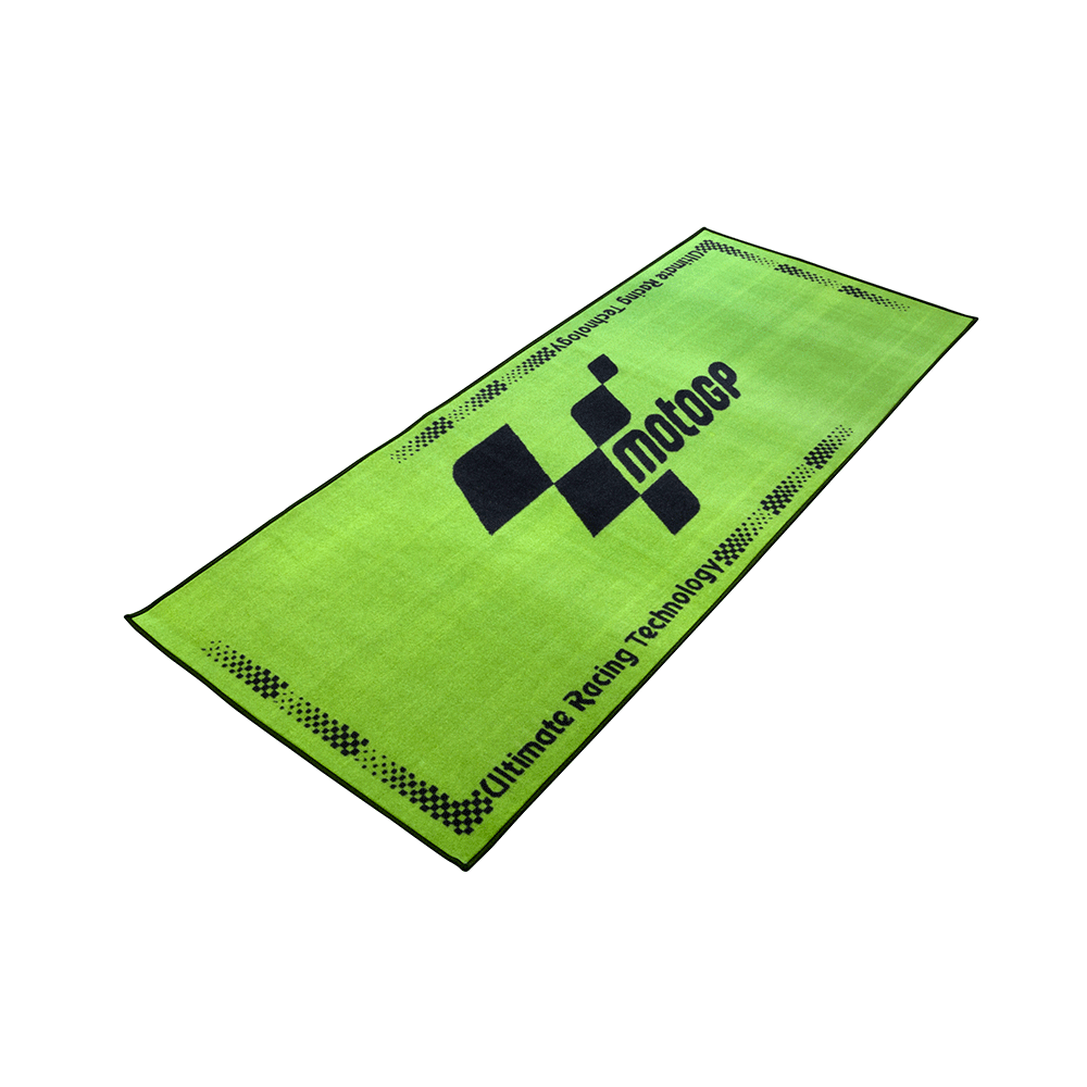 MotoGP Green With Black Logo Pro Motorcycle Motorbike Garage Pit Mat 190 X 80cm