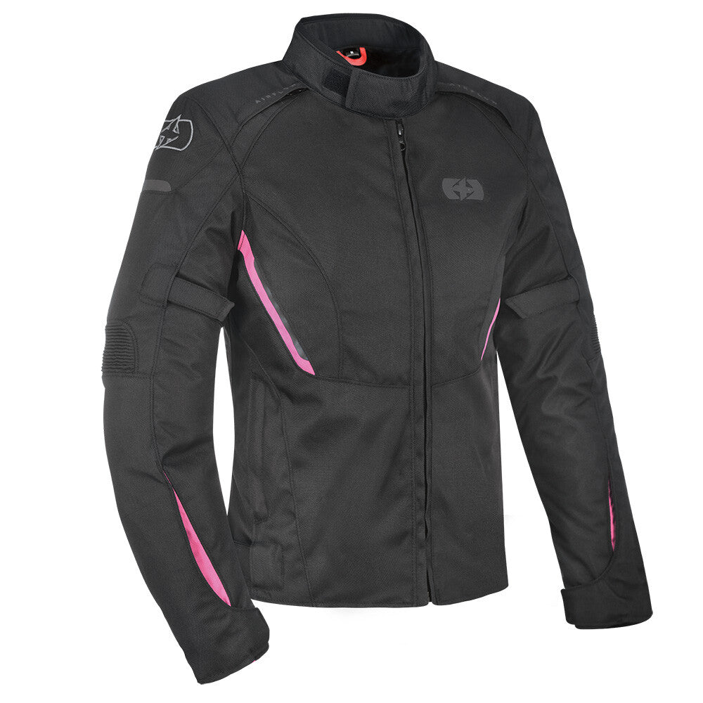 Oxford Iota 1.0 Waterproof Motorcycle Motorbike Women's Jacket Tech Pink & Black