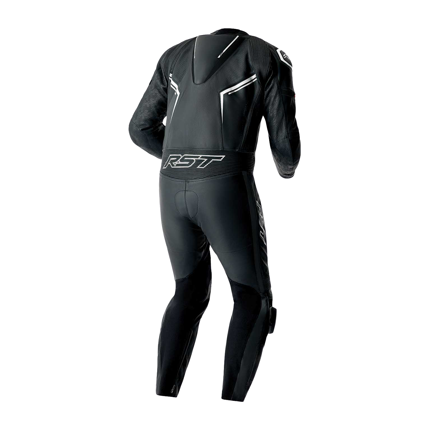 RST S1 D3O CE AAA Rated Leather Motorcycle Motorbike Race 1 Pc Suit Black White