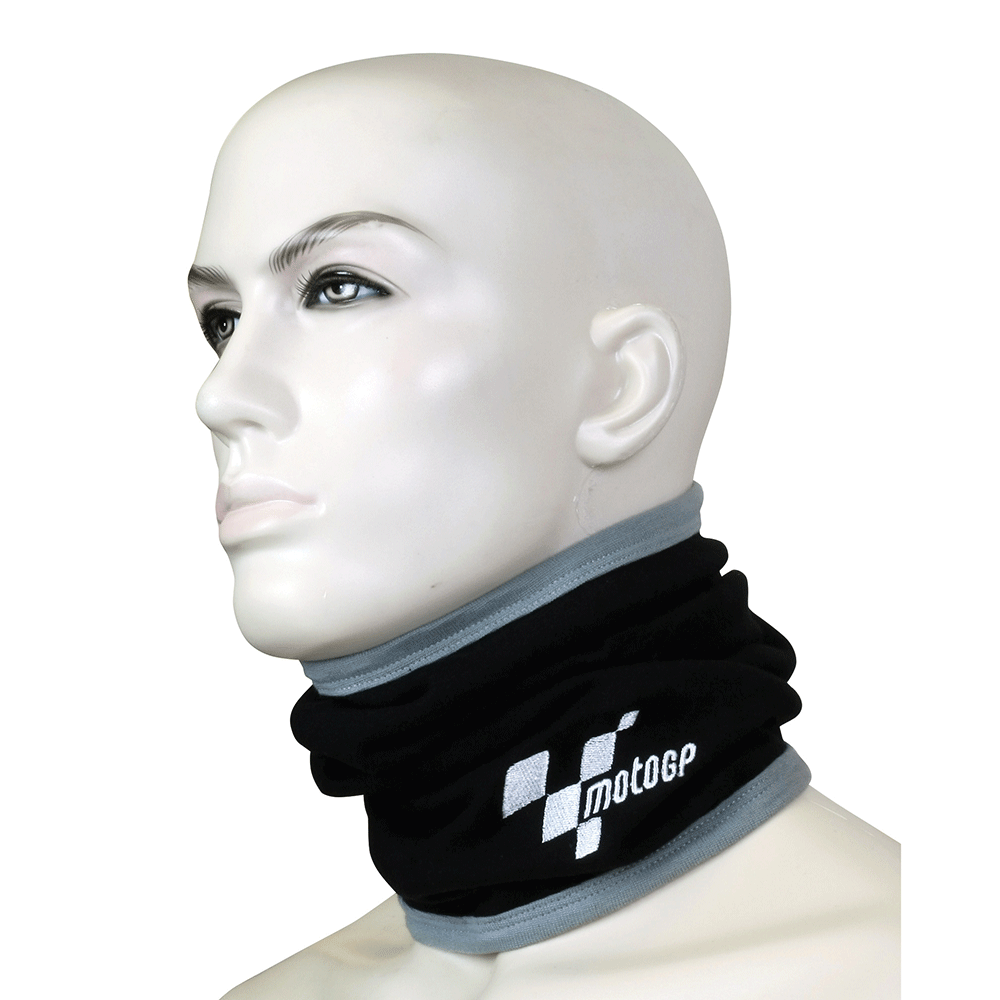 MotoGP Black Grey Comfort Fit Motorcycle Motorbike Thermal Neck Tube