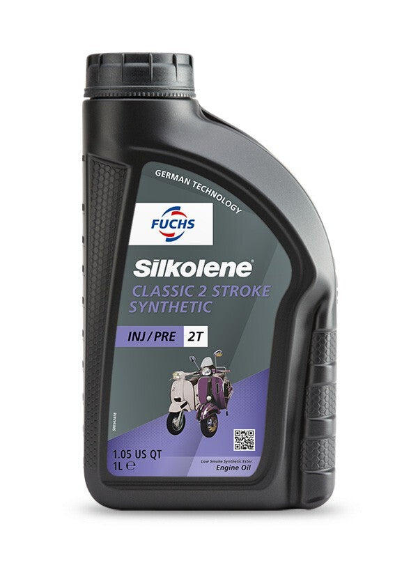 Silkolene Classic 2-Stroke Fully-Synthetic Ester 2 Stroke Scooter Engine Oil, 1L