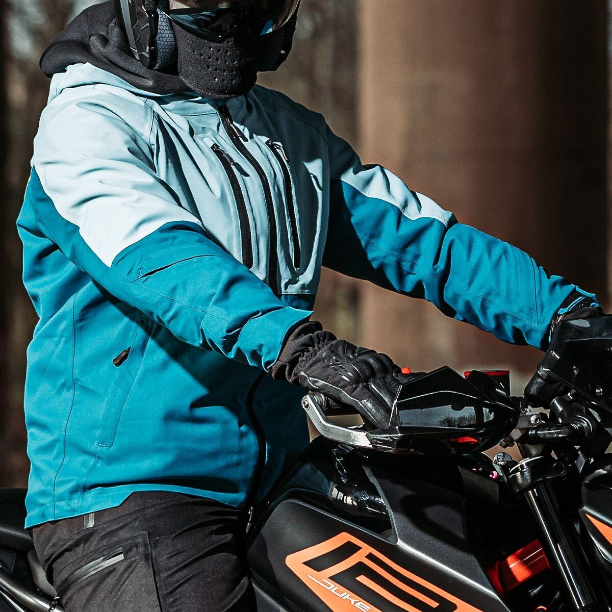 Spada Joe CE Armoured Waterproof Motorcycle Motorbike Softshell Jacket Coral