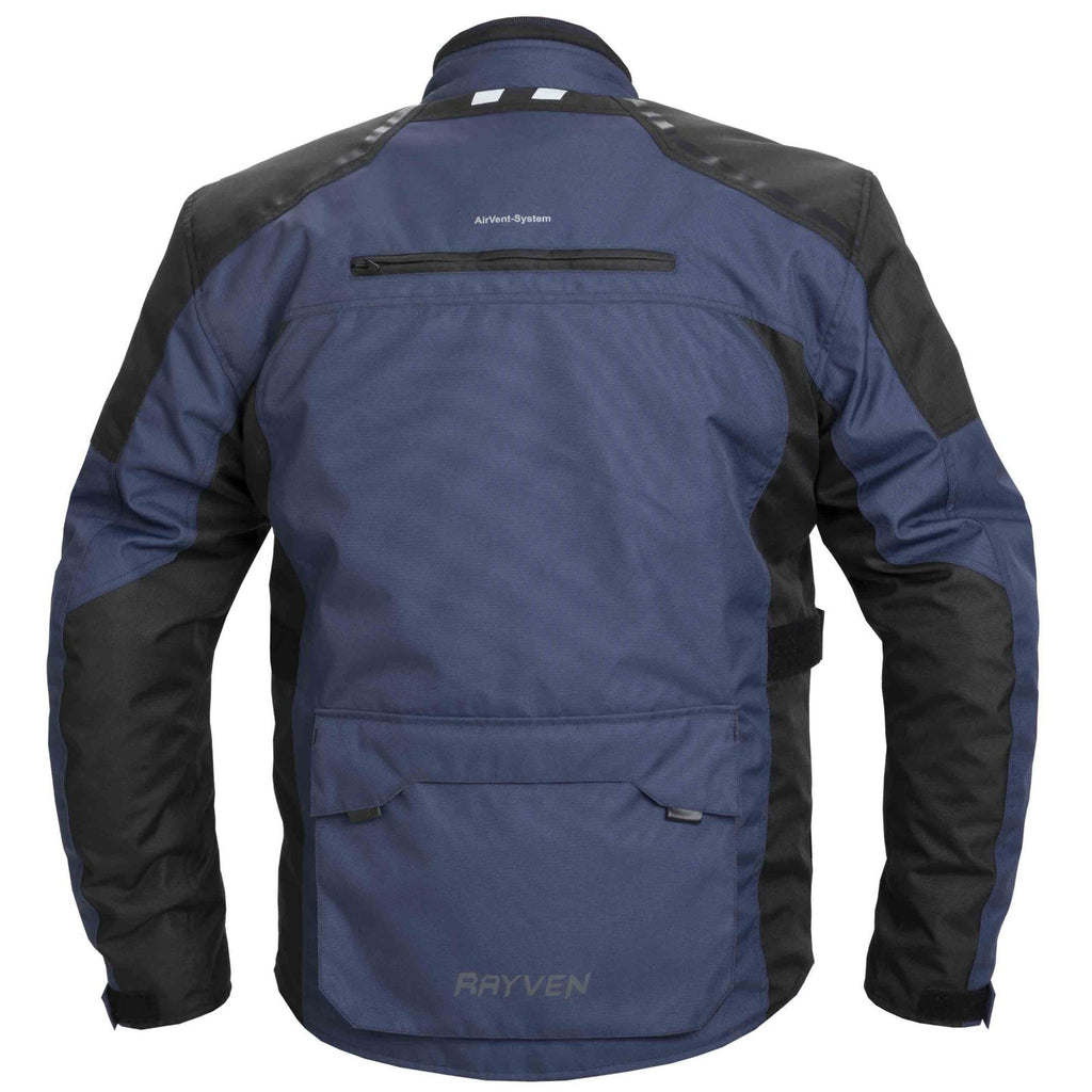 Rayven Austin Blue CE AA Waterproof Motorcycle Motorbike Textile Jacket
