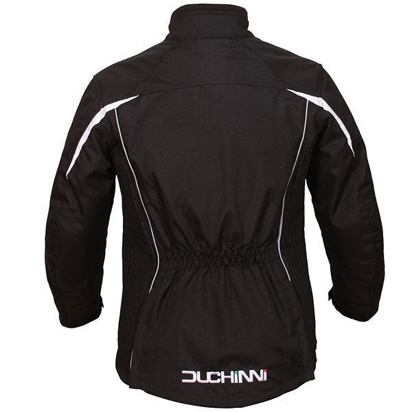 Duchinni Ladies Vienna Motorcycle Motorbike Waterproof Textile Jacket Blk White