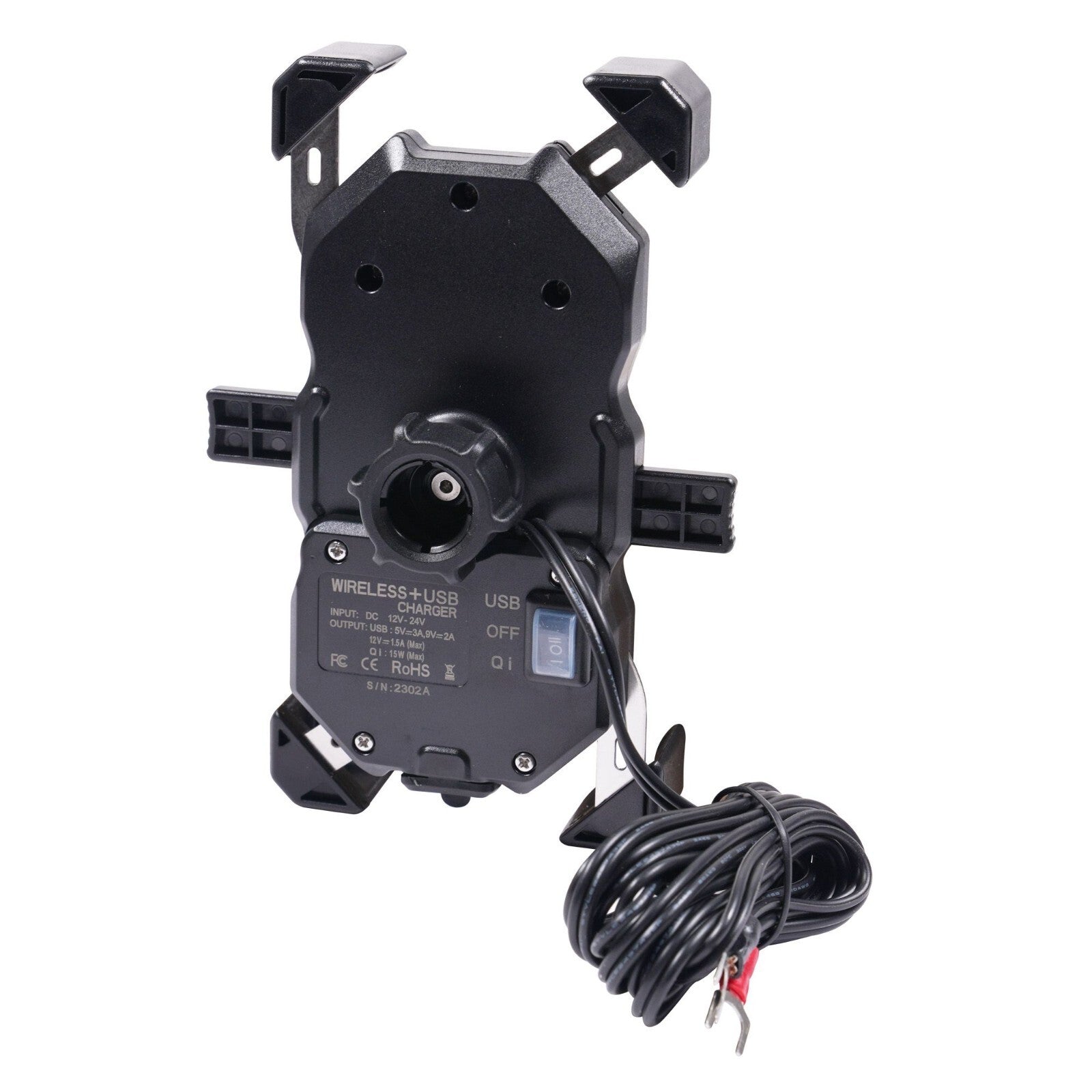 Bike It Pro2 Motorcycle Motobike Wireless Phone Charger Cradle with USB Port
