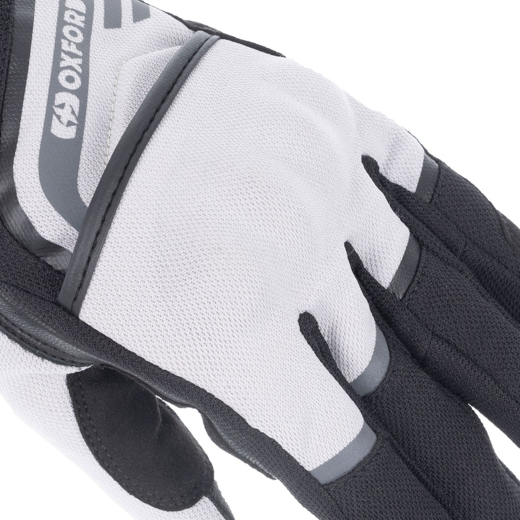 Oxford Dakar 1.0 Light Summer Mesh CE L1 Motorcycle Motorbike Glove Black Sliver