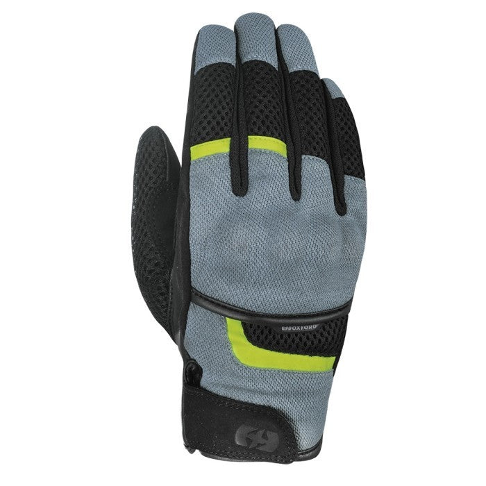 Oxford Brisbane Air Short Vented Motorcycle Motorbike Gloves Charcoal Black