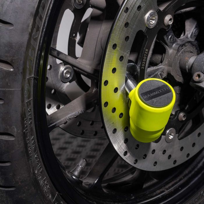 Mammoth Security MDX-12 Motorcycle Bike Disc Lock 16mm Sold Secure Gold Approved