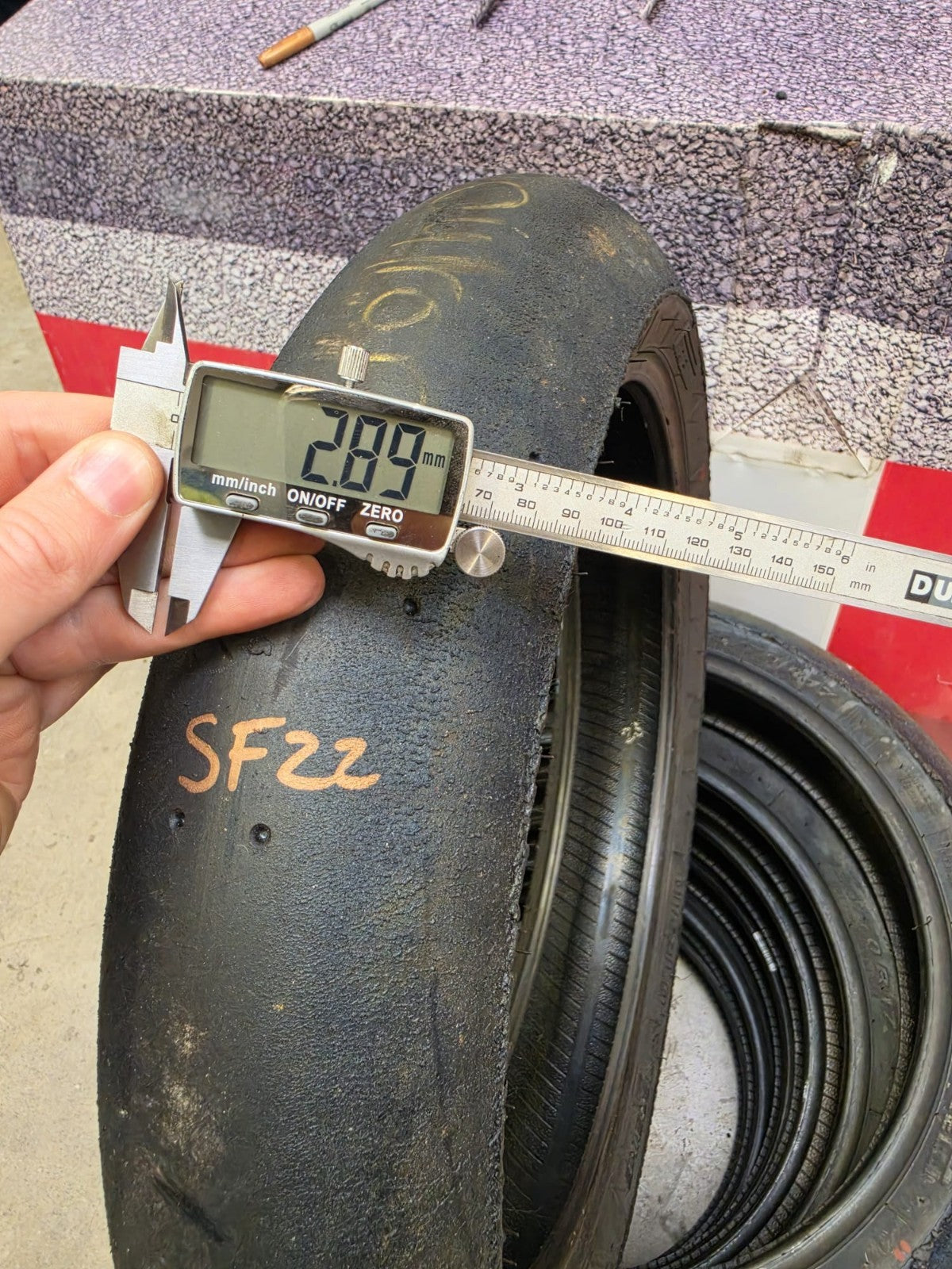 Pirelli Diablo Superbike SC1 125/70-17 Used BSB Scrub Motorcycle Tyre - SF22