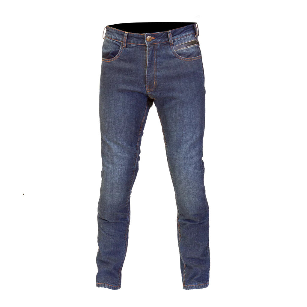 Route One Mason Waterproof Armoured Motorcycle Motorbike Jeans - Dark Blue