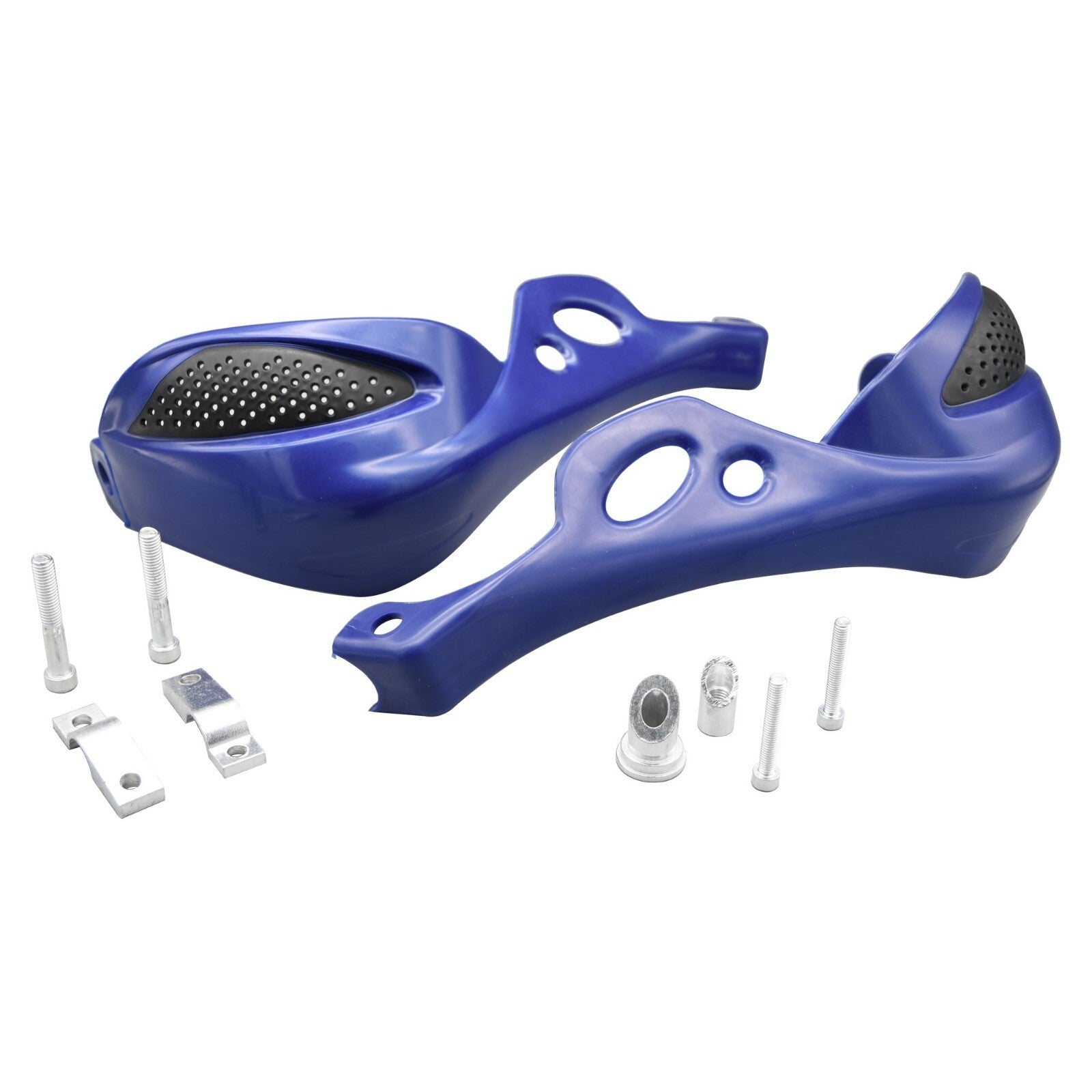 Bike It Universal GP-PRO Rally Vented Handguards - Blue ( Fitting kit Included )