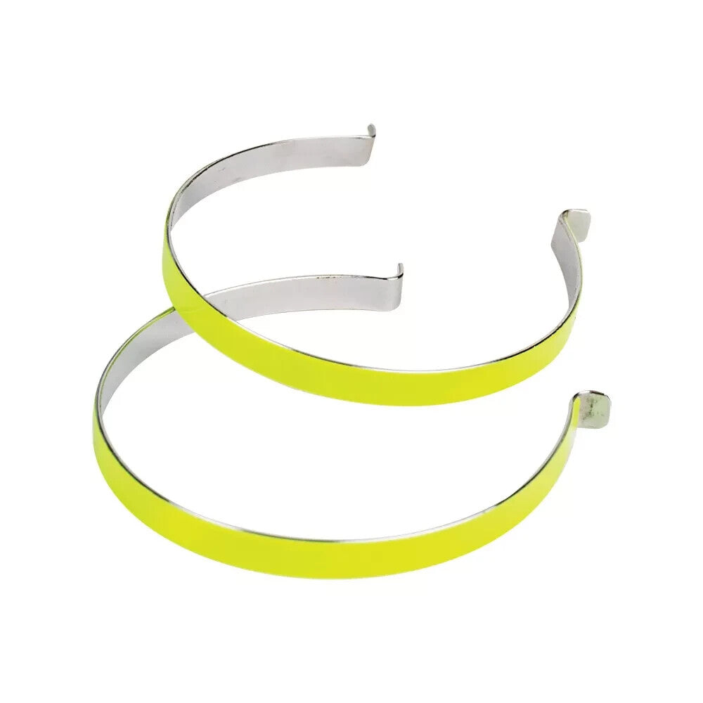 Oxford Bicycle Cycle Bike Bright Clip Reflective Trouser Clip Yellow