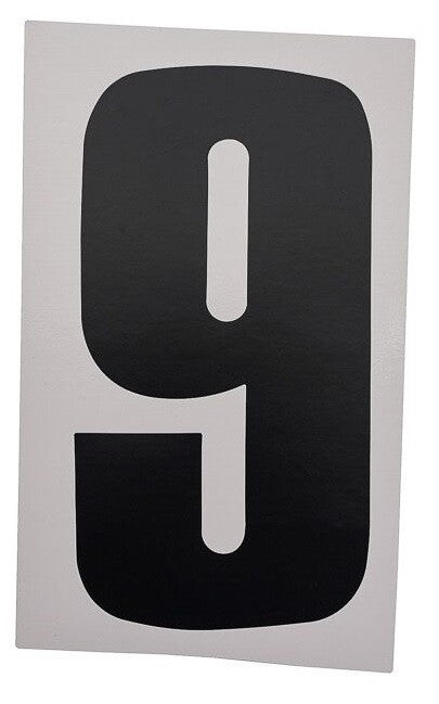 Bike It 6 Inch Motorcycle Motorbike Race Numbers - Black - 10 Pack