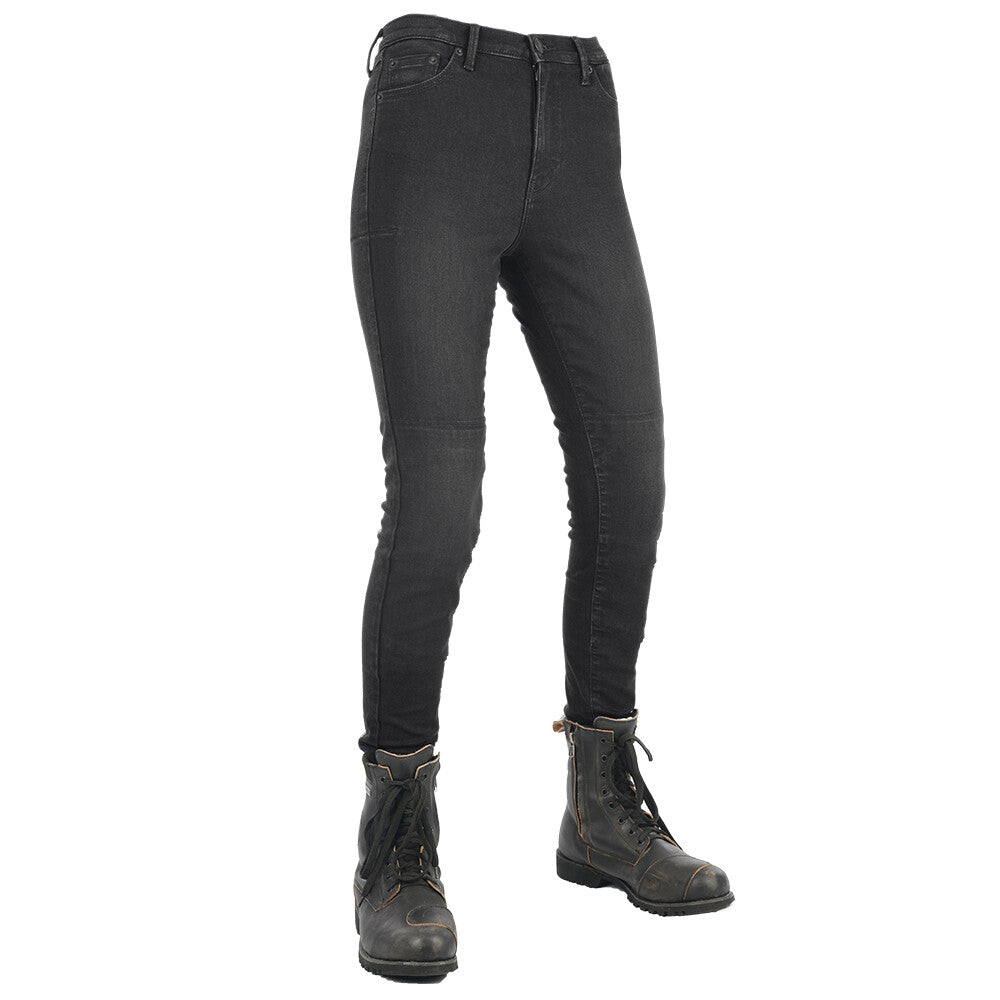 Oxford Original Approved AA Motorcycle Motorbike Jegging Womens Black Regular