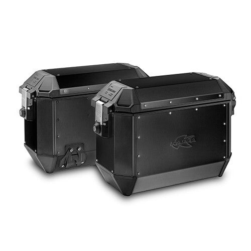 Kappa Motorcycle KMS36BPACK2 Monokey Black Aluminium 36L Pannier / Side Boxes