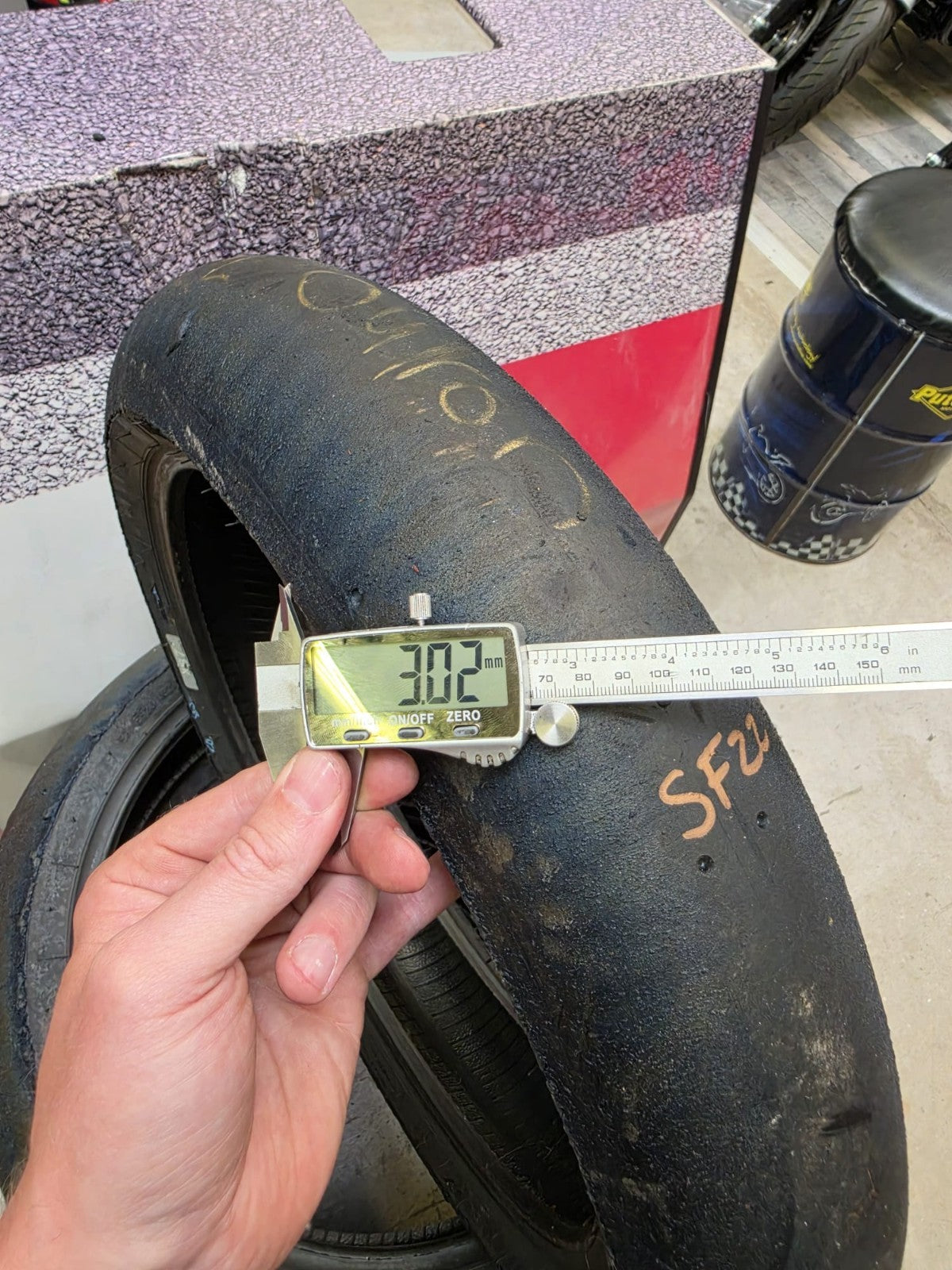 Pirelli Diablo Superbike SC1 125/70-17 Used BSB Scrub Motorcycle Tyre - SF22