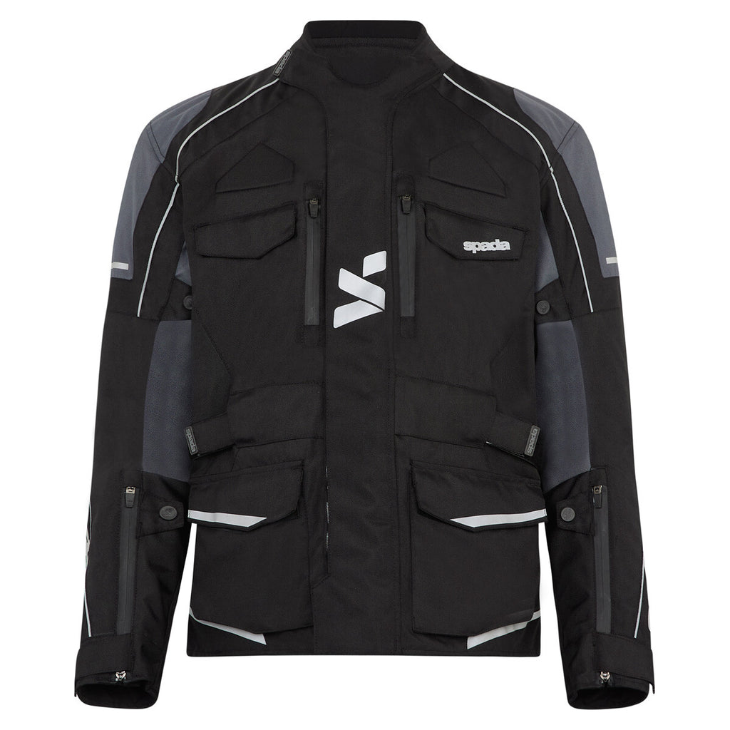 Spada City Nav CE AA Motorcycle Motorbike Waterproof Jacket Black Grey