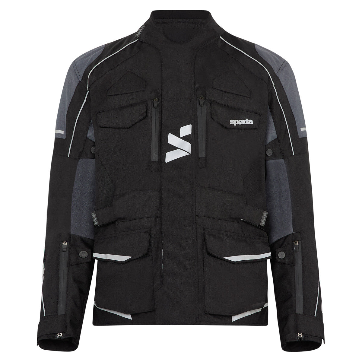 Spada City Nav CE AA Motorcycle Motorbike Waterproof Jacket Black Grey