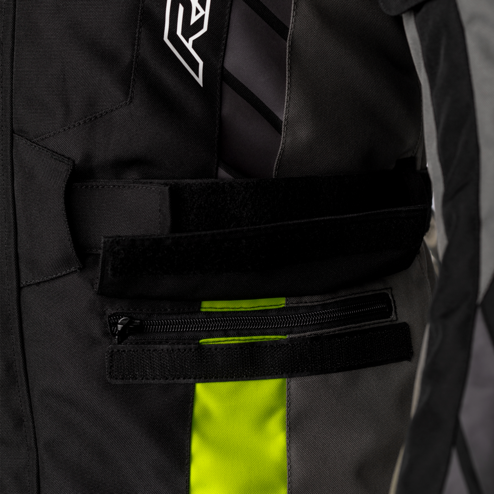 RST Alpha 5 CE Waterproof Textile Motorcycle Motorbike Jacket Black Fluo Grey