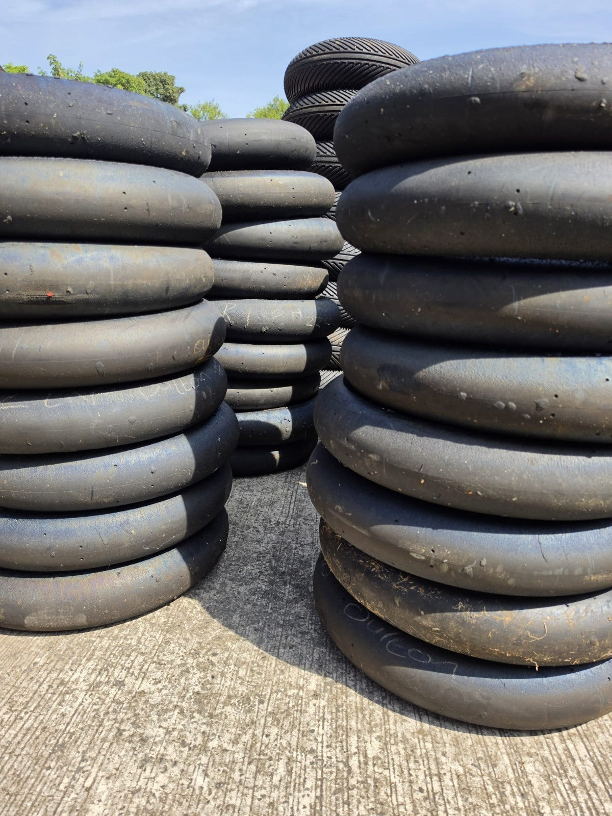 Pirelli Diablo Superbike SC1 125/70-17 Used BSB Scrub Motorcycle Tyres- Year 24