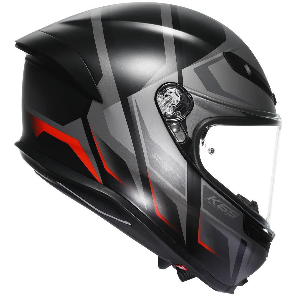 AGV K6-S Karve Grey Red ECE2206 Full Face ACU Gold Motorcycle Motorbike Helmet
