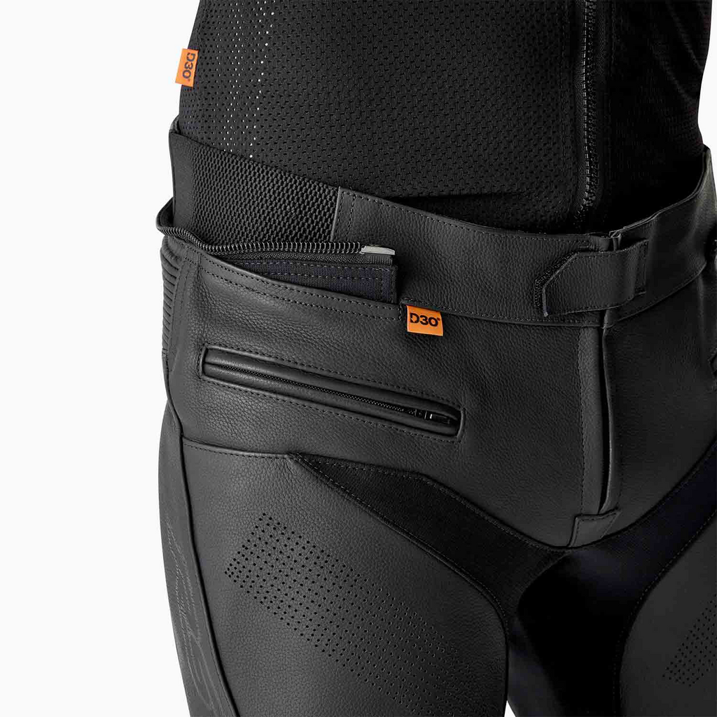 RST S1 D3O CE AAA Leather Motorcycle Motorbike Trousers Jeans Regular Leg Black