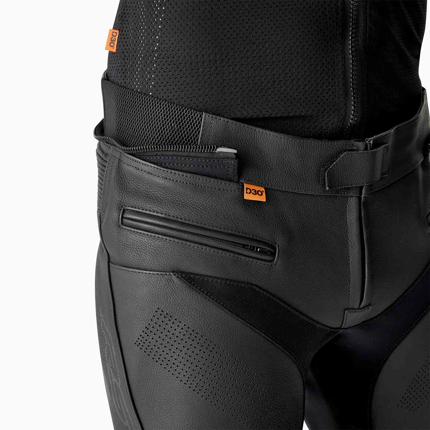 RST S1 D3O CE AAA Leather Motorcycle Motorbike Trousers Jeans Regular Leg Black