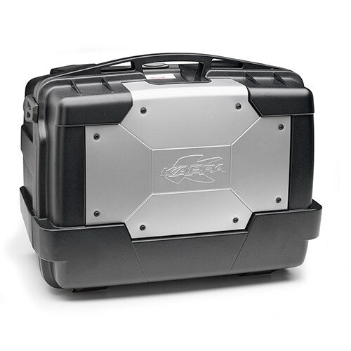 Kappa Motorcycle KGR46 Monokey Fibre Glass Black / Silver 46L Top Box / Side Box