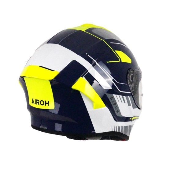 Airoh Spark 2 Chrono Full Face ECE2206 Motorcycle Motorbike Helmet Blue/Yellow