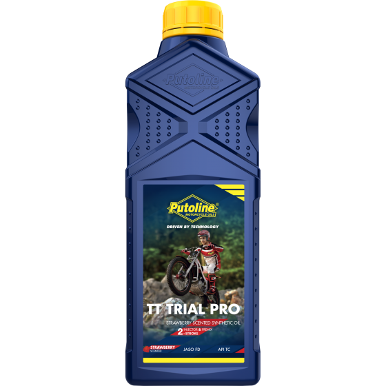 Putoline TT Trail Pro Strawberry Scented Synthetic 2-Stroke Oil 1L - 70494
