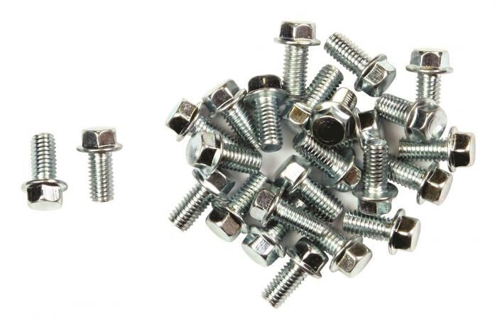 Bike It Carbon Steel Flange Head Bolts M6 x 16mm (25Pcs)