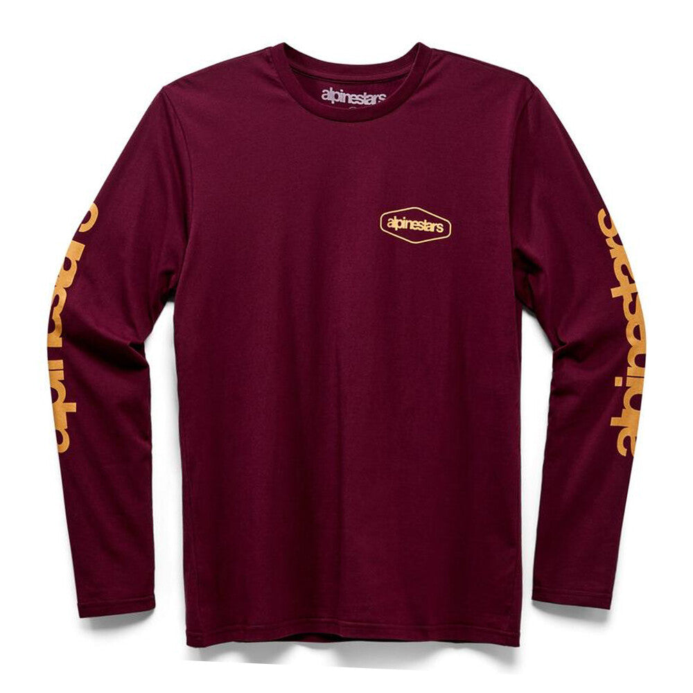 Alpinestars Astars Outland Premium Casual Long Sleeve Tee - Maroon