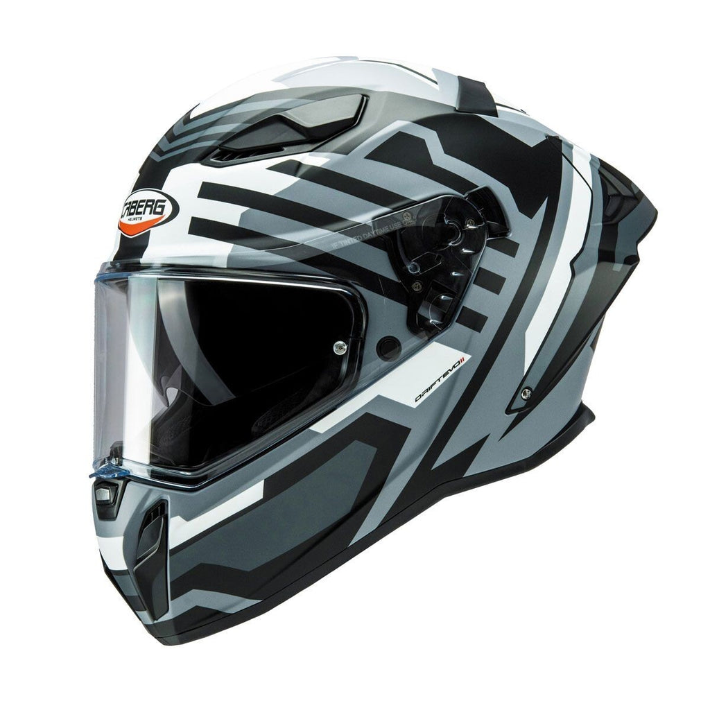 Caberg Drift Evo II Horizon Matt Grey Fiberglass Motorcycle Motorbike Helmet
