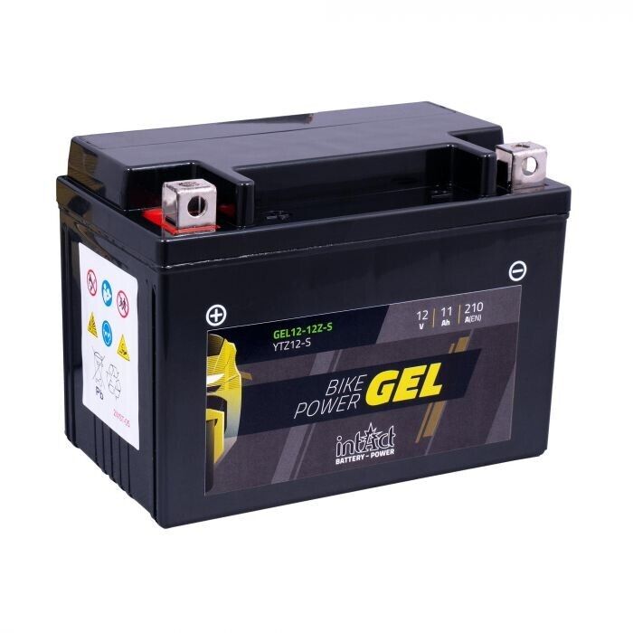 intAct YTZ12-S Gel Bike-Power Motorcycle Motorbike Factory Activated Gel Battery