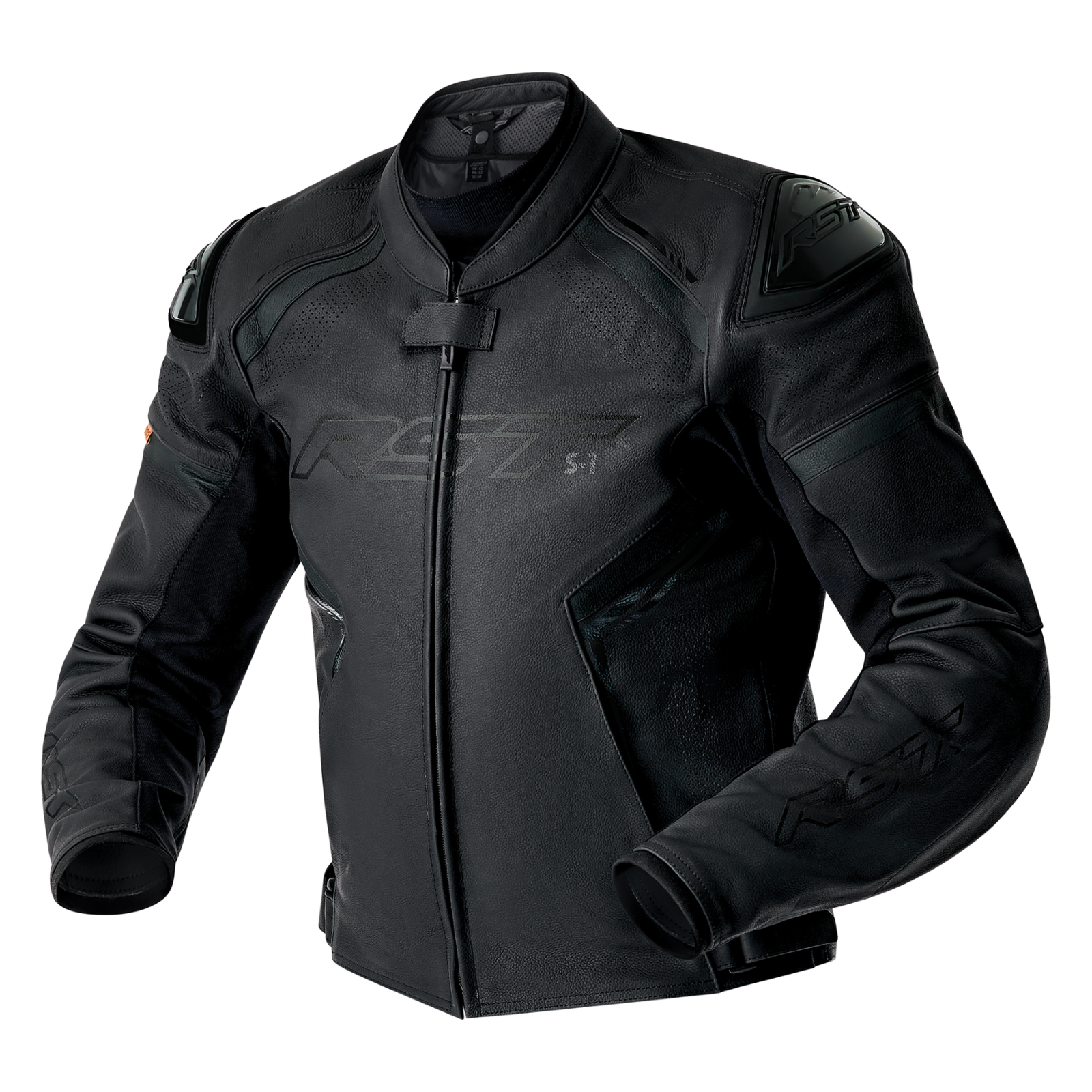 RST S1 D3O CE AAA Ladies Leather Motorcycle Motorbike Sports Jacket - Black