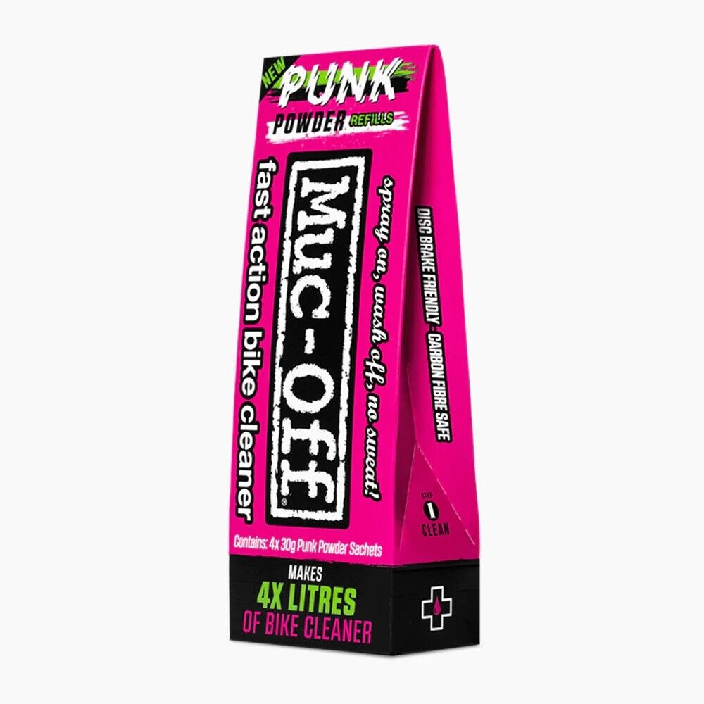 Muc-Off Punk Powder Motorcycle Motorbike Bike Cycle Cleaner - 4 Pack (Makes 4L)