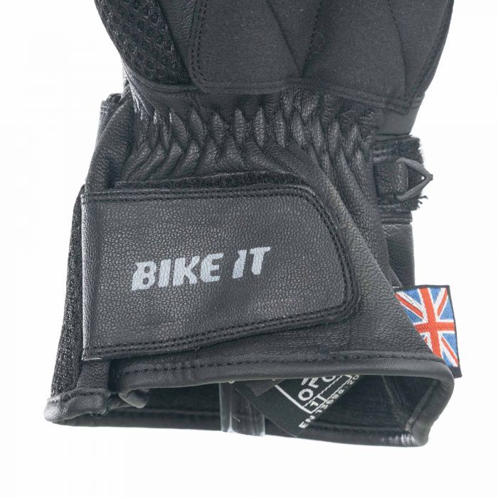 Bike It Triple Black Air Vented Mesh Summer Motorcycle Motorbike Glove