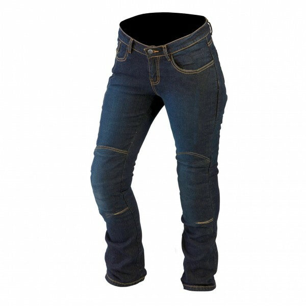 ARMR Moto Ladies Adora Aramid Lined Armoured Motorcycle Motorbike Jeans - Blue