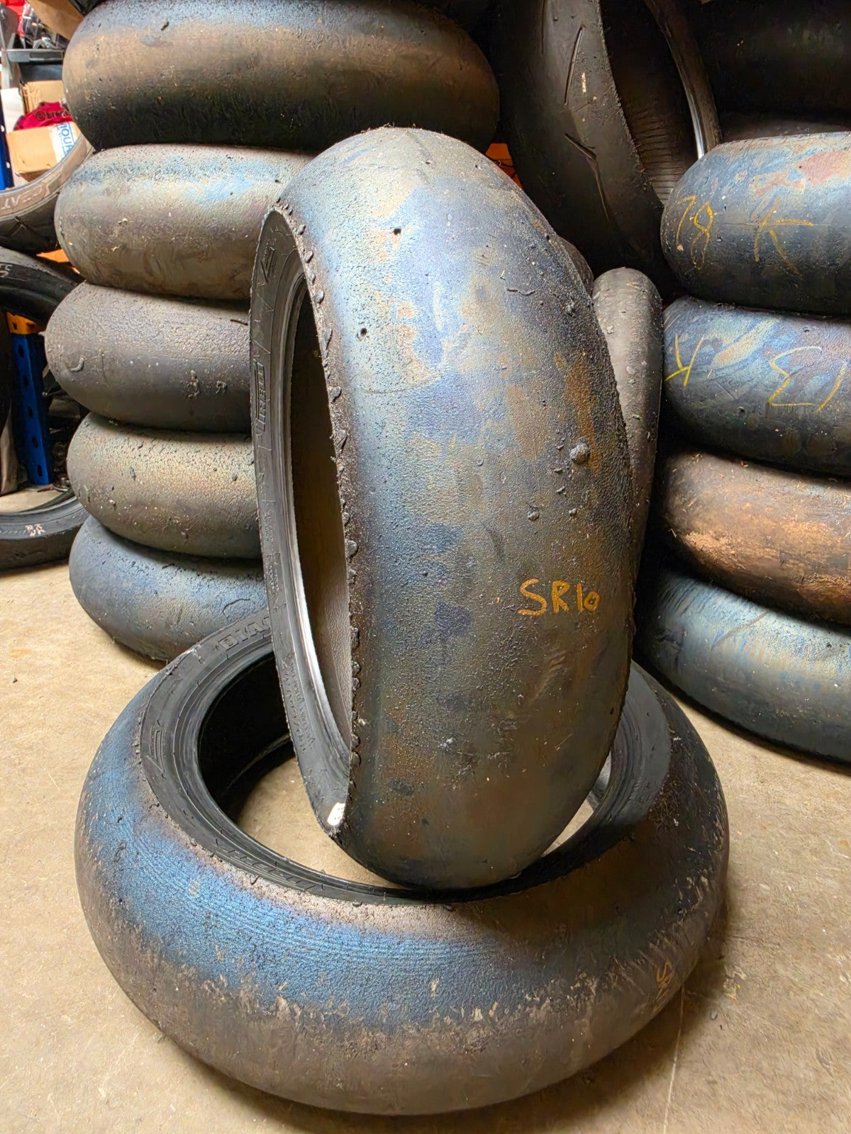 Pirelli Diablo Superbike SC0 190/60-17 Used BSB Scrub Motorcycle Tyre - SR10