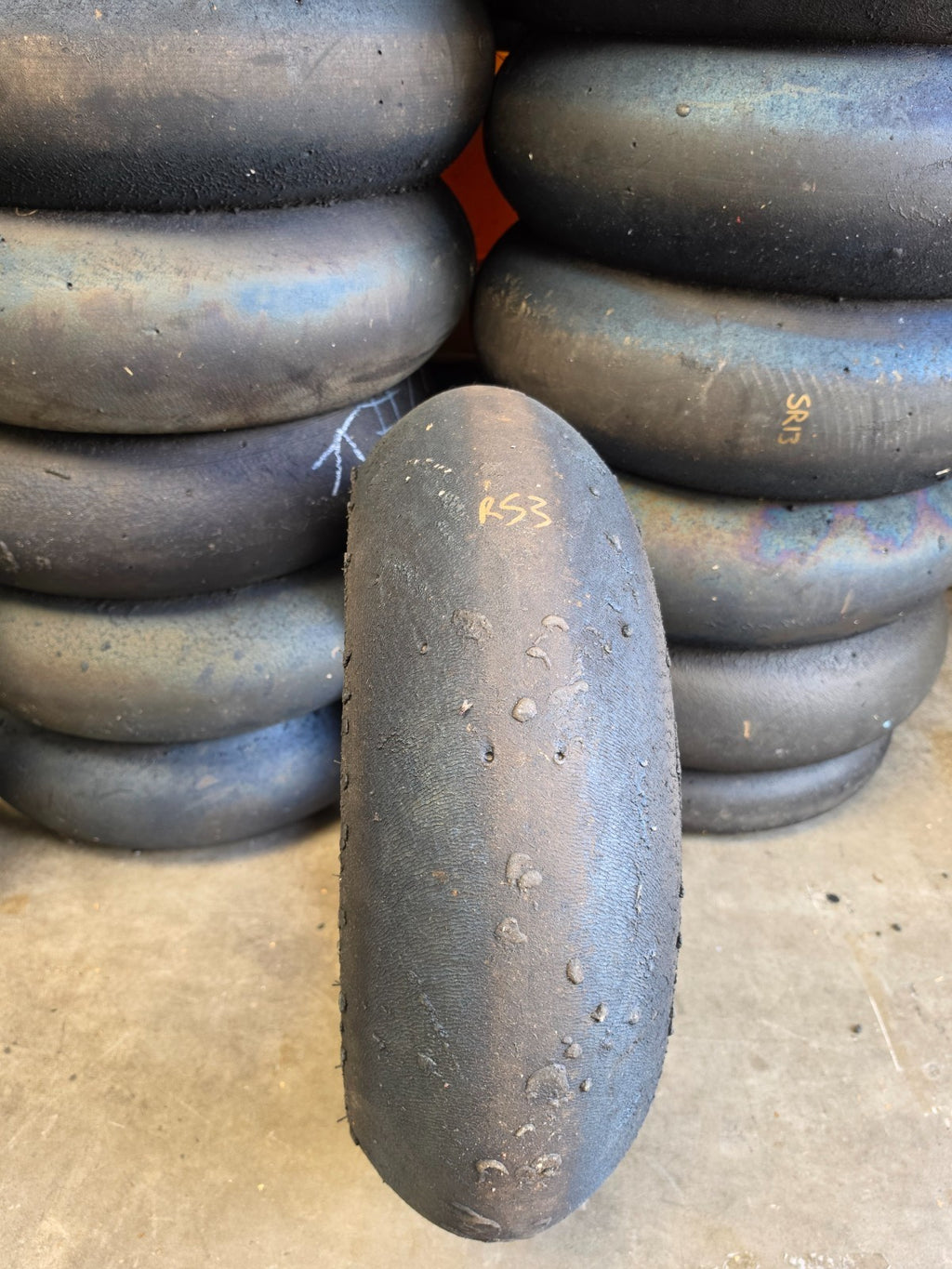 Pirelli Diablo Superbike SC1 200/60-17 Used BSB Scrub Motorcycle Tyre - RS3
