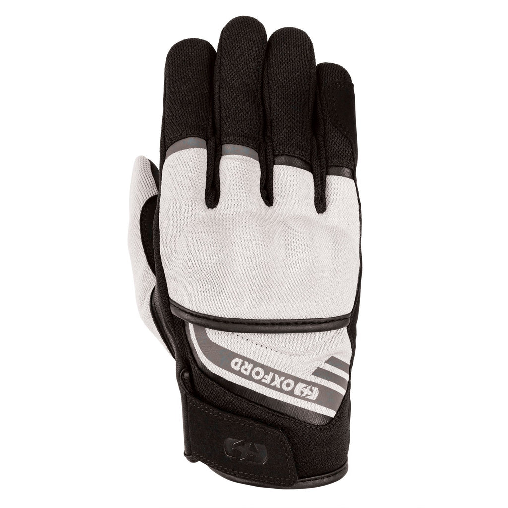 Oxford Dakar 1.0 Light Summer Mesh CE L1 Motorcycle Motorbike Glove Black Sliver