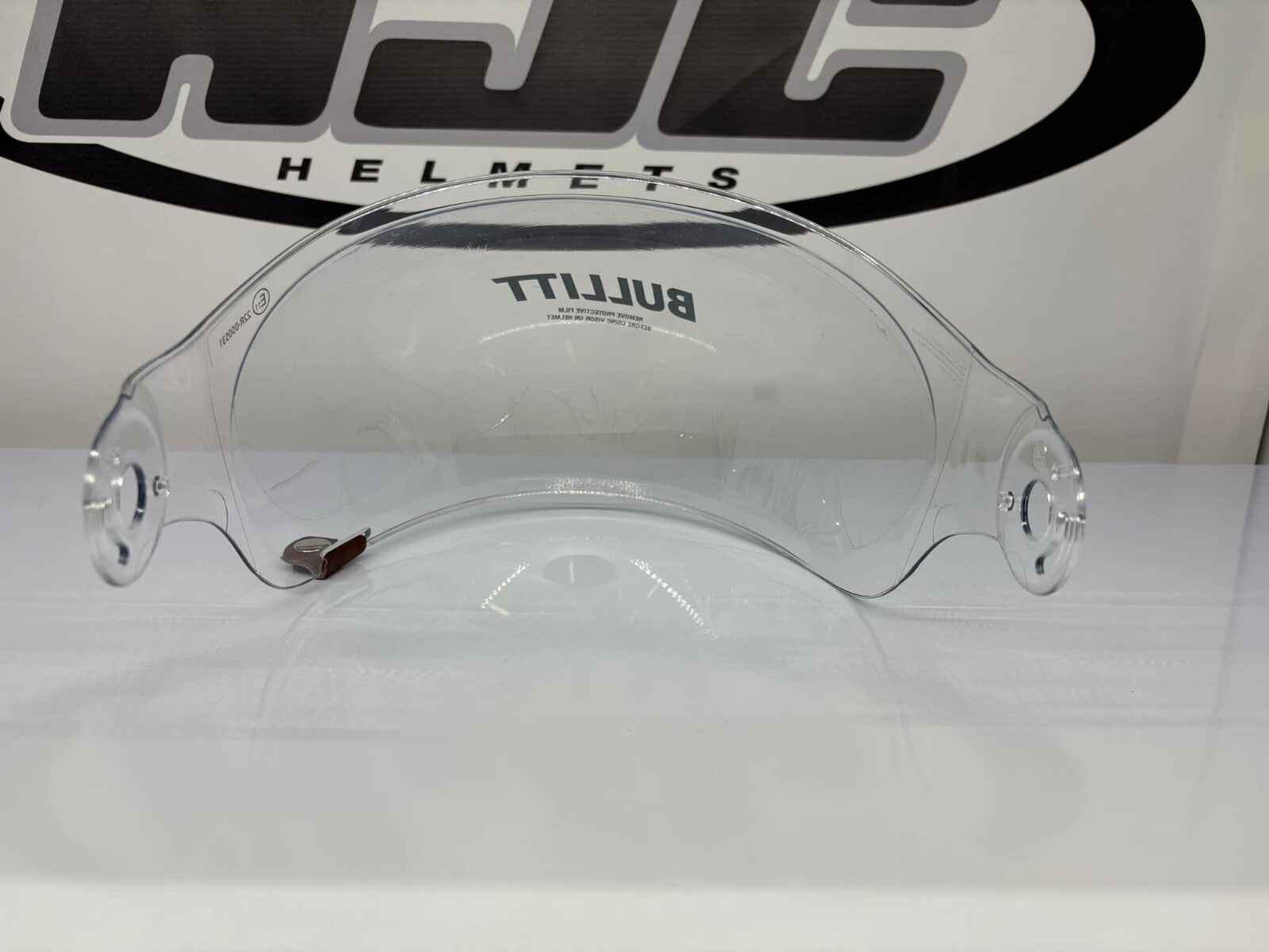 Ex-Display Bell Bullitt Bubble Clear Visor, Brown Tab - P401-FS-JH Helmet Visor