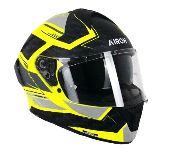 Airoh Spark 2 Chrono Full Face ECE2206 Motorcycle Motorbike Helmet Yellow/Black