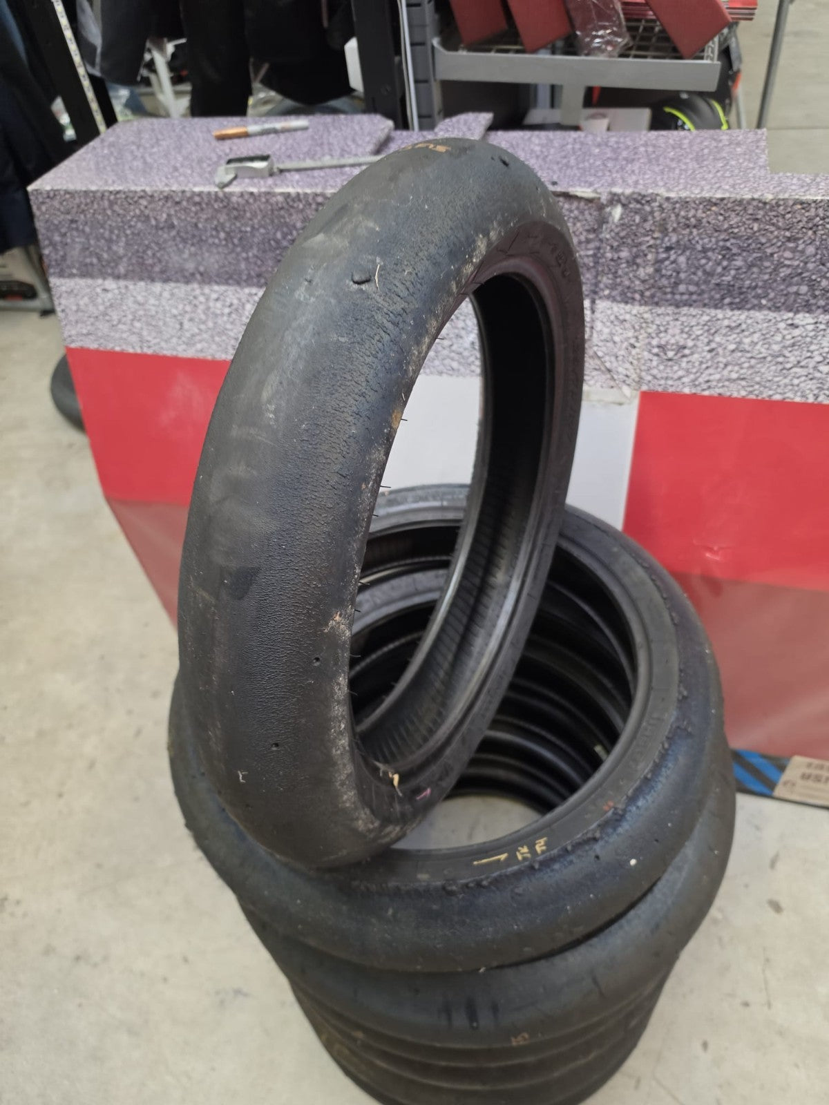 Pirelli Diablo Superbike SC1 125/70-17 Used BSB Scrub Motorcycle Tyre - SF15